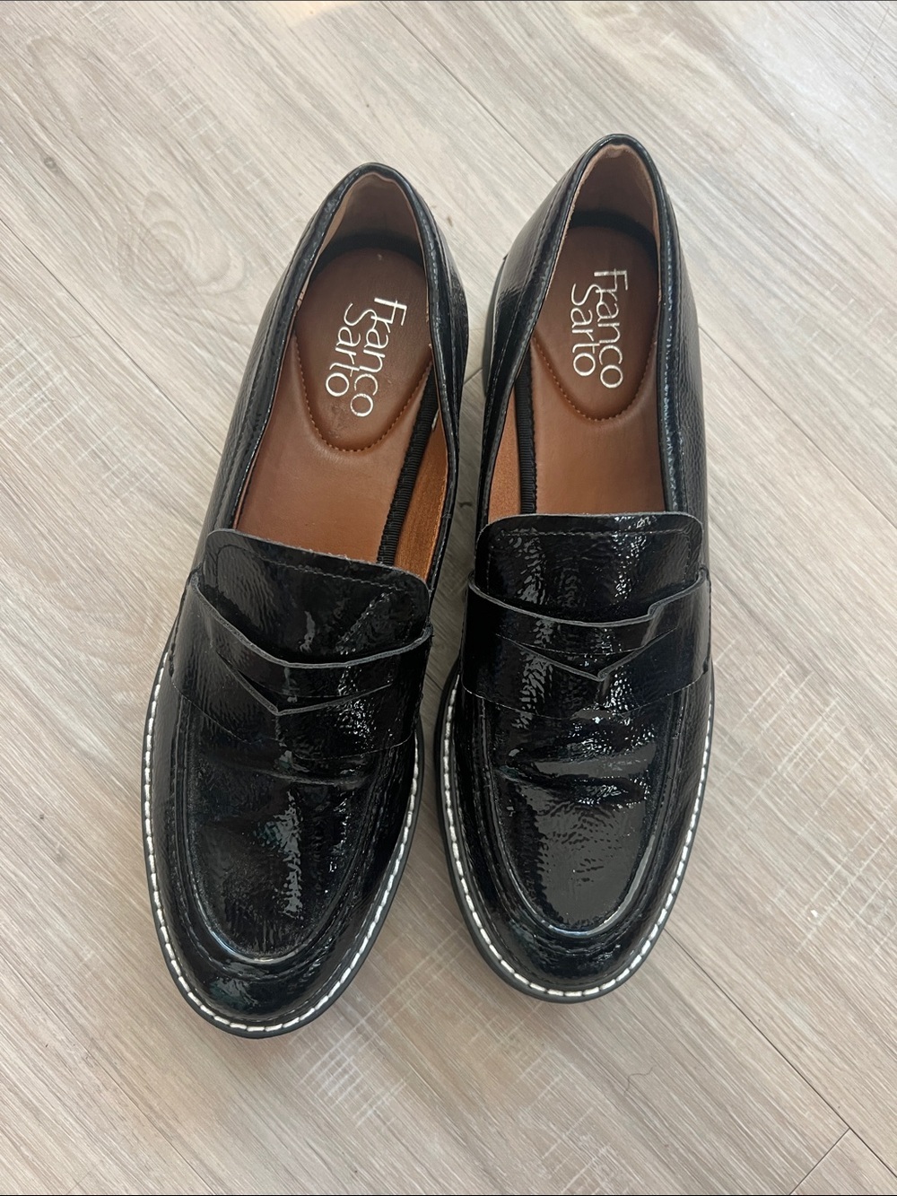Franco Sarto Cassandra Penny Loafer 8 chunky fall street wear work office